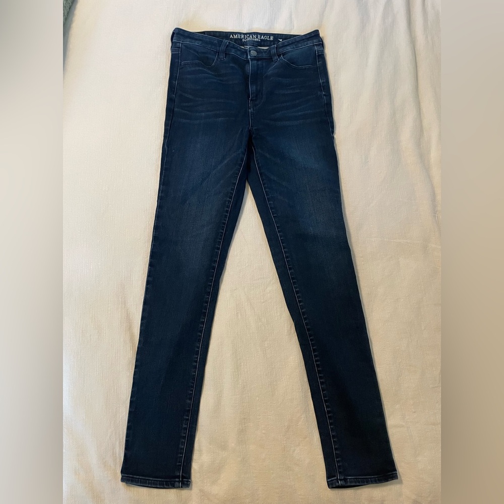 American Eagle Outfitters Dark Blue Skinny Jeans